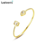 Adjustable Bangles for Women Girls Party Micro Cubic Zircon Jewelry