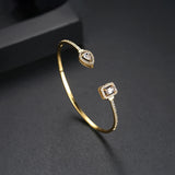 Adjustable Bangles for Women Girls Party Micro Cubic Zircon Jewelry