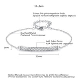 Adjustable Cubic Zirconia Bracelets Geometric Bangles Women Bridals