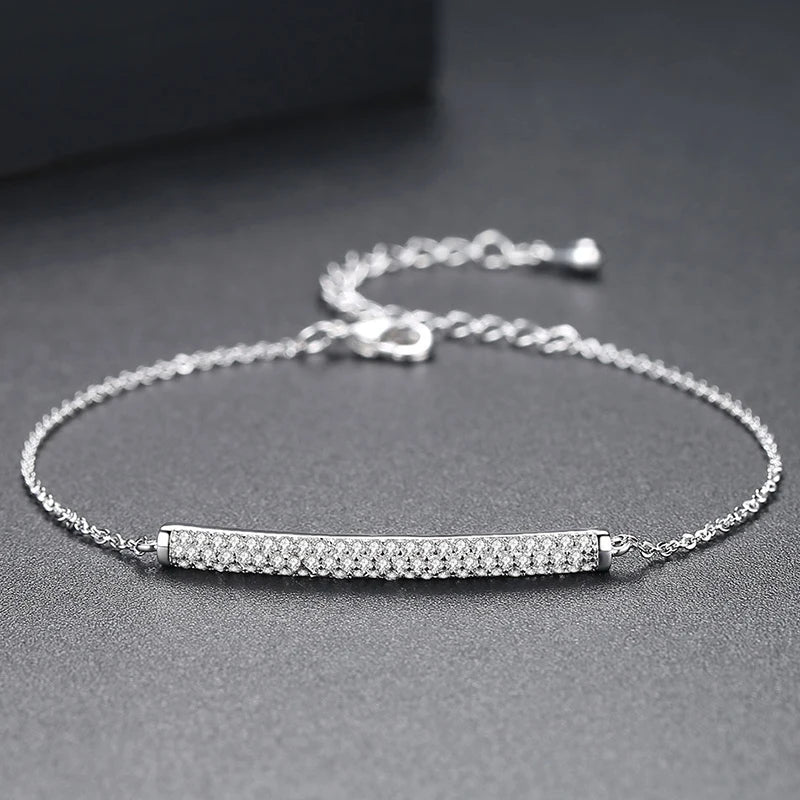 Adjustable Cubic Zirconia Bracelets Geometric Bangles Women Bridals