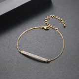 Adjustable Cubic Zirconia Bracelets Geometric Bangles Women Bridals