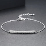 Adjustable Cubic Zirconia Bracelets Geometric Bangles Women Bridals