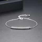 Adjustable Cubic Zirconia Bracelets Geometric Bangles Women Bridals