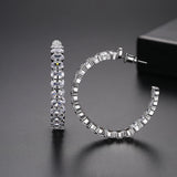 Colorful Large Hoop Earrings for Women Anniversary Jewelry