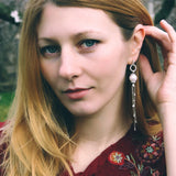 Chain Tassel Long Dangle Earring for Women Bridal Wedding Jewelry