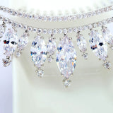 Fancy Beauty CZ Crystal Bridal Wedding Crown Hair Comb Tiara