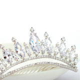 Fancy Beauty CZ Crystal Bridal Wedding Crown Hair Comb Tiara