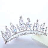 Fancy Beauty CZ Crystal Bridal Wedding Crown Hair Comb Tiara