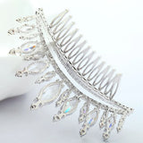 Fancy Beauty CZ Crystal Bridal Wedding Crown Hair Comb Tiara