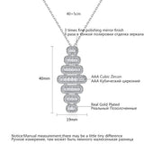Rhombus Necklace CZ Collares Christmas Gift