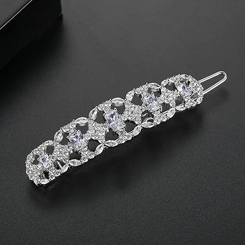 Geometric CZ Hairpins for Women Girls Wedding Party