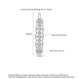 Geometric CZ Hairpins for Women Girls Wedding Party
