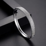 CZ Cubic Zirconia Wide Bangle Charm Bracelet For Girls