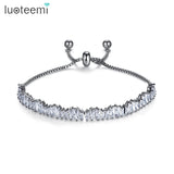 Adjustable CZ Bracelets for Women Wedding Jewelry