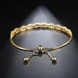 Adjustable CZ Bracelets for Women Wedding Jewelry