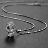 Hip Pop Retro Skull Pendant Necklaces Men Gothic Girl Party Accessories