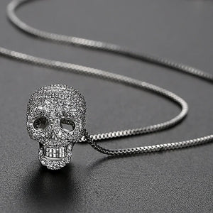 Hip Pop Retro Skull Pendant Necklaces Men Gothic Girl Party Accessories