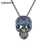 Hip Pop Retro Skull Pendant Necklaces Men Gothic Girl Party Accessories