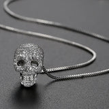 Hip Pop Retro Skull Pendant Necklaces Men Gothic Girl Party Accessories