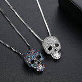 Hip Pop Retro Skull Pendant Necklaces Men Gothic Girl Party Accessories