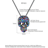 Hip Pop Retro Skull Pendant Necklaces Men Gothic Girl Party Accessories