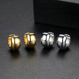 Hot Round Stud Earrings for Women Two Colors Christmas Gift