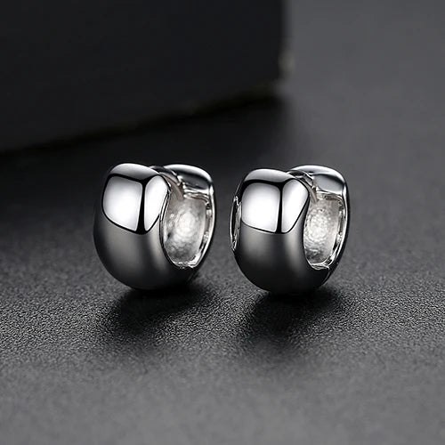 Hot Round Stud Earrings for Women Two Colors Christmas Gift