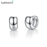 Hot Round Stud Earrings for Women Two Colors Christmas Gift