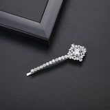 Clear Flower Crystals Hair Clips for Women Bridal Wedding