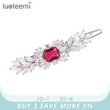 Simulated Gemstones Hair Clips for Women Bridal Wedding Hair Accessaries