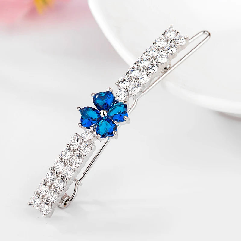 Simulated Gemstones Hair Clips for Women Bridal Wedding Hair Accessaries