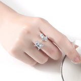 Zircon Leaf Open Ring For Women Unique Accessories For Lady Party Girls
