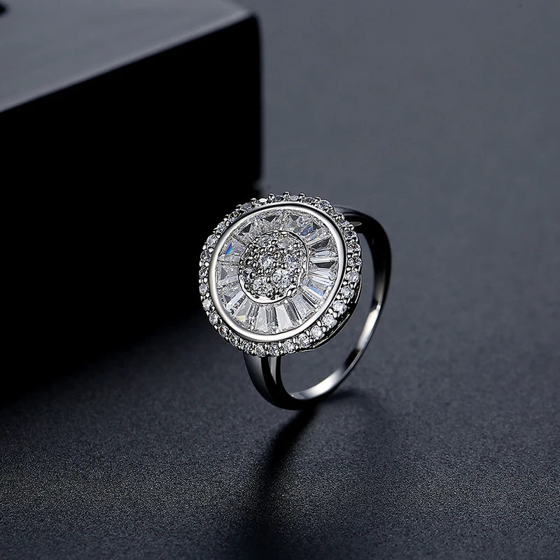 CZ Pave Setting Wedding Ring