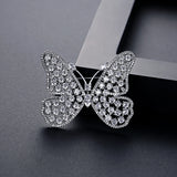 Butterfly CZ Bridal Cloth Brooch for Wedding