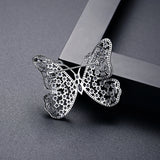 Butterfly CZ Bridal Cloth Brooch for Wedding