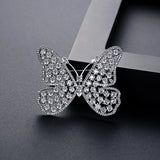 Butterfly CZ Bridal Cloth Brooch for Wedding