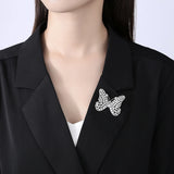 Butterfly CZ Bridal Cloth Brooch for Wedding