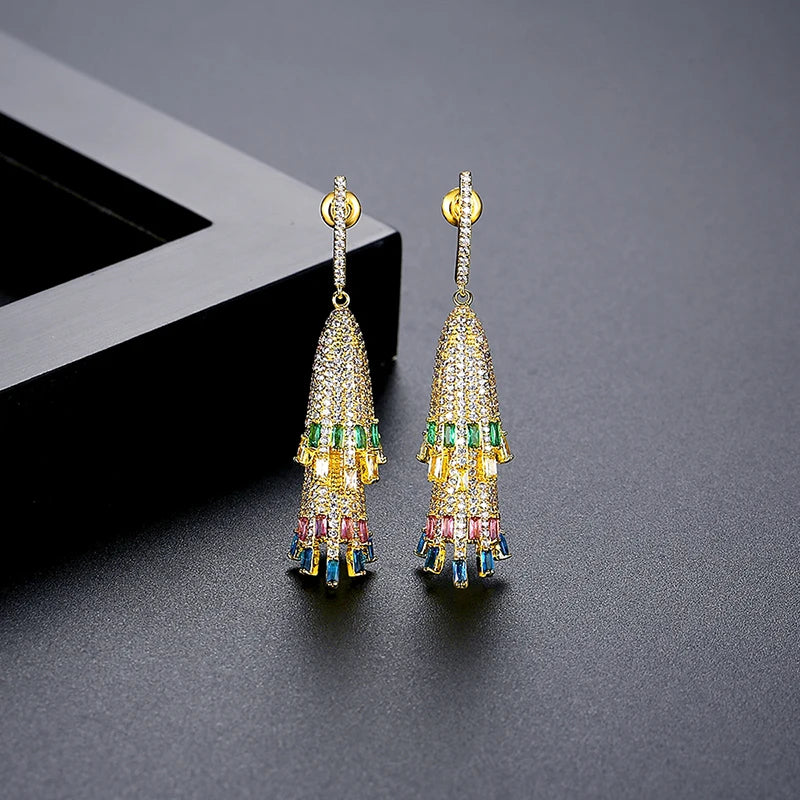Indian Jhumka Earrings Pakistan Style Wedding Bridal Jewelry