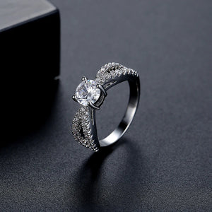 Princess Cut CZ Bridal Wedding Rings Jewelry Set