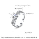 Princess Cut CZ Bridal Wedding Rings Jewelry Set
