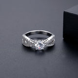 Princess Cut CZ Bridal Wedding Rings Jewelry Set