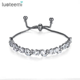 Adjustable Champagne CZ Bracelet for Women