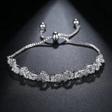 Adjustable Champagne CZ Bracelet for Women