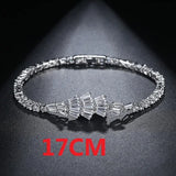 Gold Bridal CZ Women Bracelet Bangle Wedding Jewelry