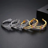 Pink & Yellow CZ Hoop Earring Double Layer Party Accessory