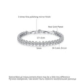 Roman CZ Wedding Bracelet Romantic Cubic Zirconia Bridal Women Bracelets