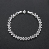 Roman CZ Wedding Bracelet Romantic Cubic Zirconia Bridal Women Bracelets
