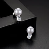 Romantic Style AAA Square Zircon Stud Earrings
