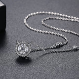 CZ Drop Pendant Necklace Bridal Wedding Jewelry