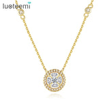 CZ Drop Pendant Necklace Bridal Wedding Jewelry